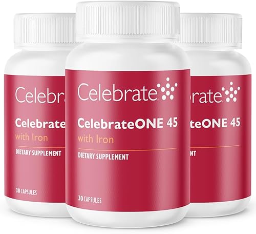 Celebrate Vitamins CelebrateONE 45, 45 mg de hierro, multivitamínico bariátrico una vez al día, vitaminas y minerales esenciales, bypass gástrico y