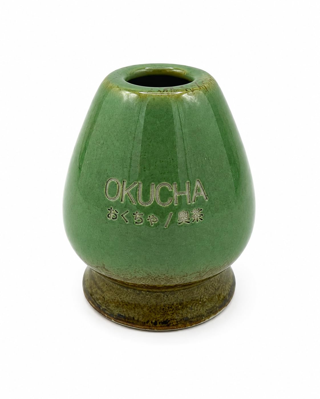 Juego de té macha trenzado a mano con escoba matcha de bambú, cuenco de cerámica matcha, cuchara y soporte, 7 piezas premium Ceremonial Matcha Set (Verde)