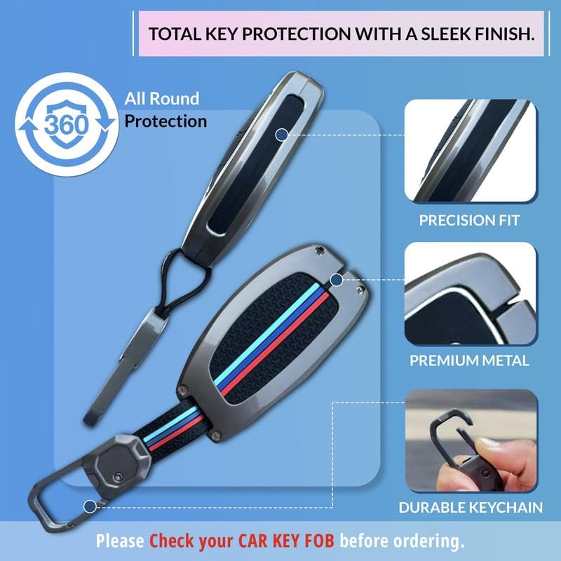 Image of NEODRIFT 'KeyShield' Car Key Cover for Hyundai Xcent (Shape 2, 03 Buttons) (Durable, Stylish, and 360 Protection)