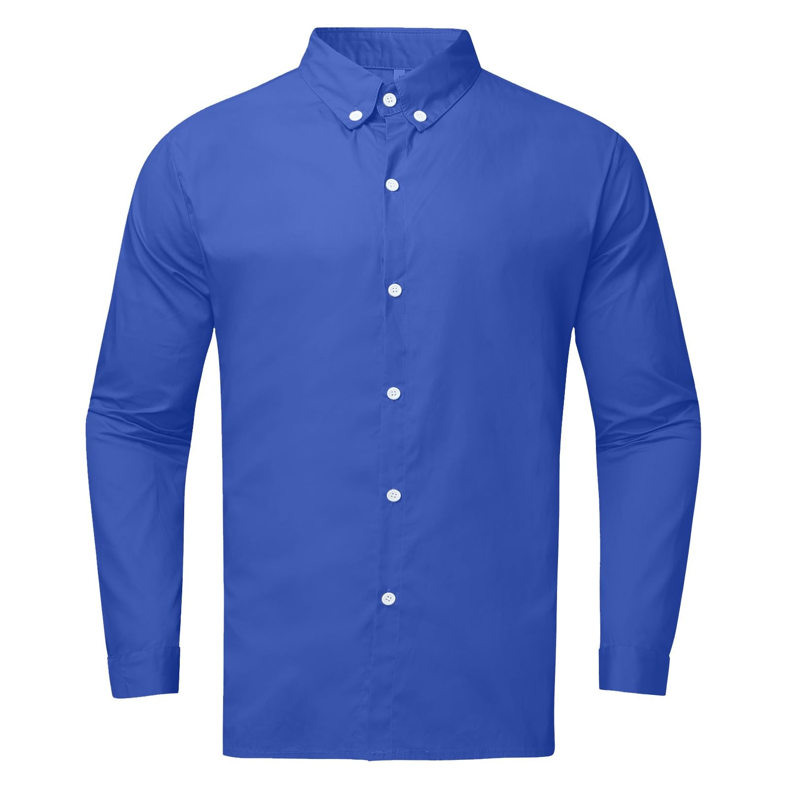 Mens Button Down Dress Shirt Long Sleeve Casual Classic Oxford Suit Shirt Comfortable Formal Regular Fit for Office