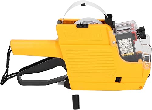 Garosa MX6600 Pistola de etiquetas de precio 2 líneas Máquina etiquetadora de 10 dígitos Etiqueta de precio de doble línea Etiquetadora de papel