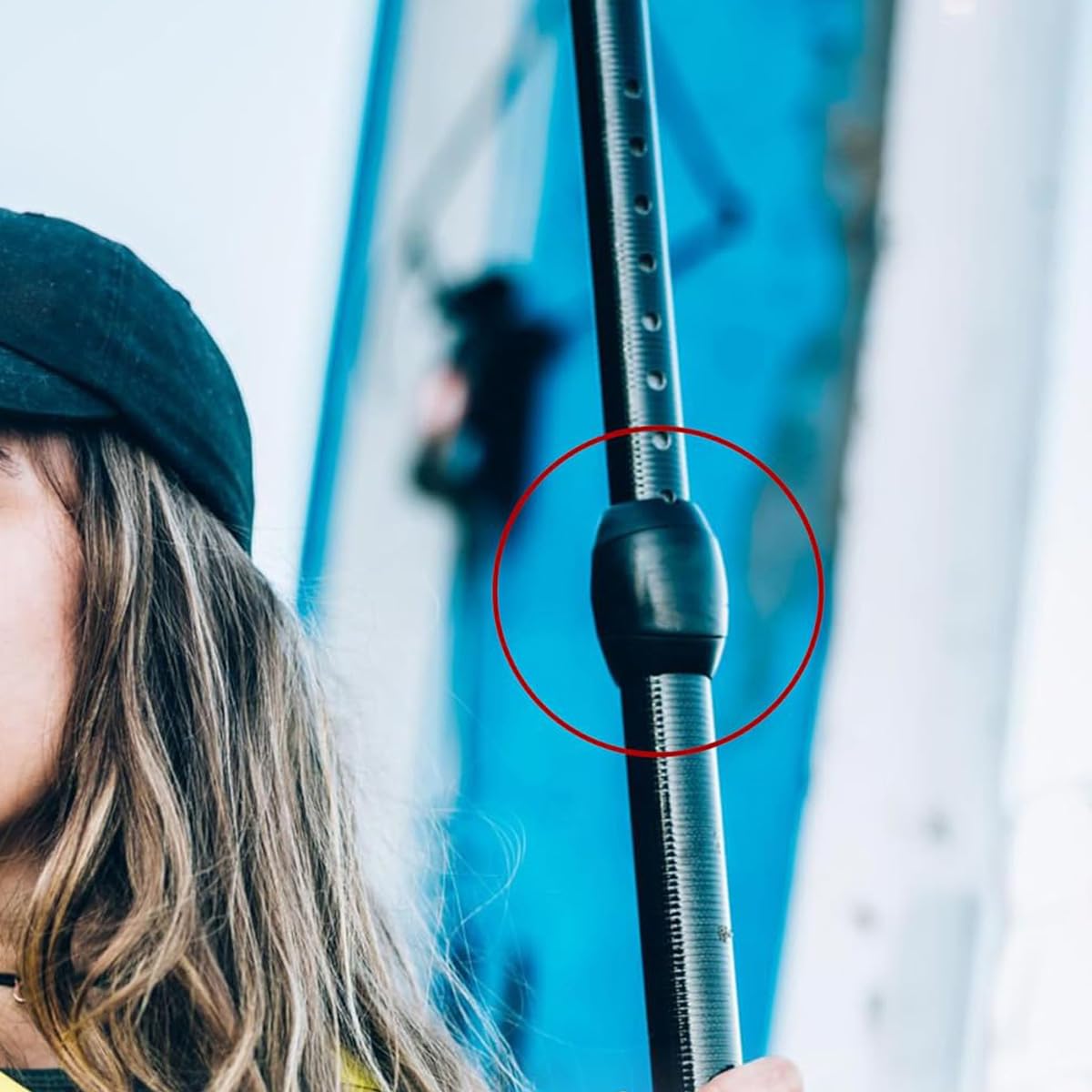 Morsetto per pagaia SUP in nylon a sgancio rapido per albero pagaia SUP da 29 mm
