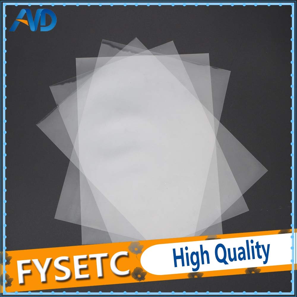 4 Sheets FEP Film 2421470.1mm DLP LCD SLA Resin 3D Printer for Wanhao Duplicator D7, Proniks KLD-LCD1260, YHD-101