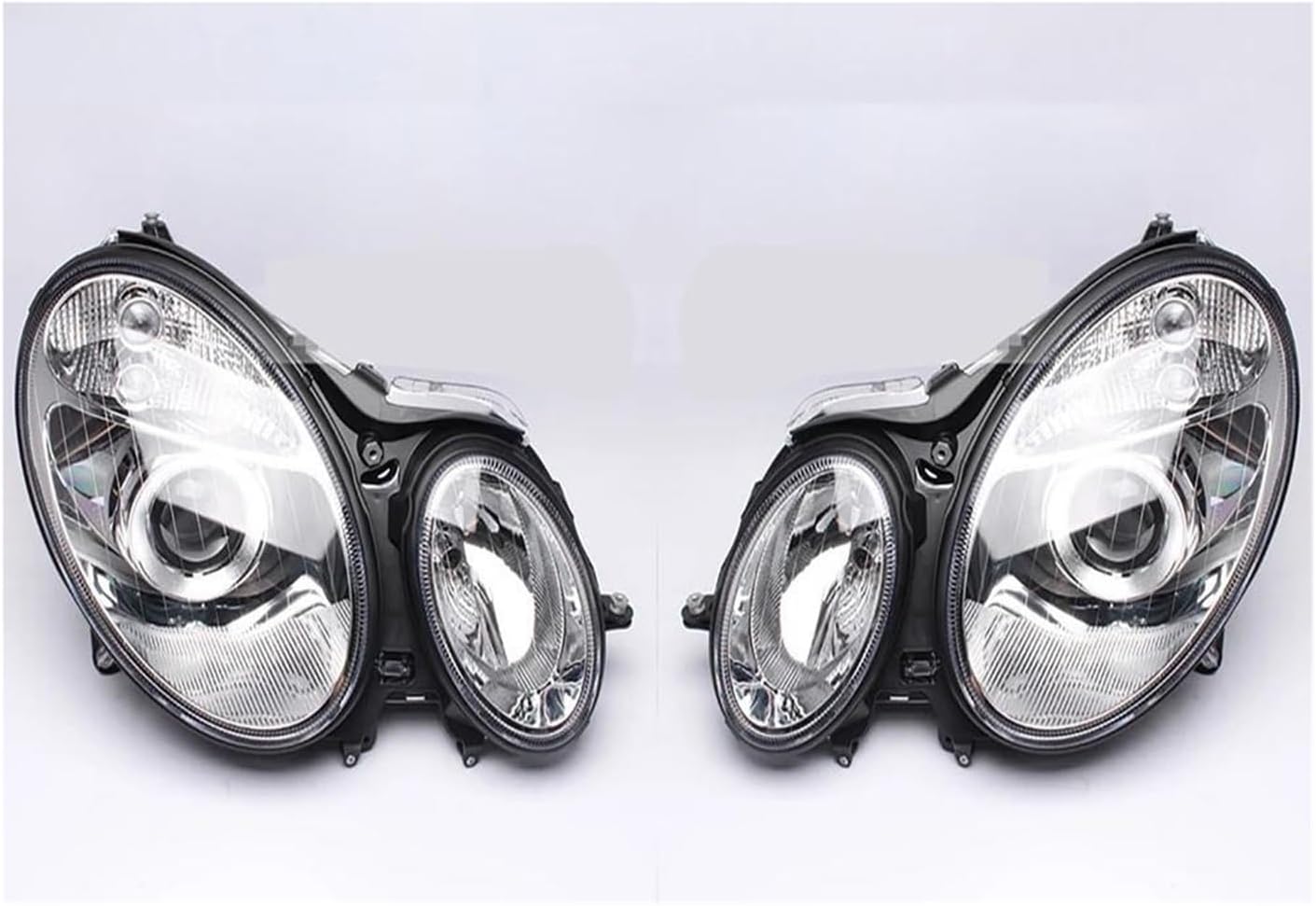 Headlight For Mercedes For Benz For E-Class For W211 For E240 For E300 E200 E280 E320 E260 Headlamp Assembly Whole Light Headlights Front Headlight Cover(Xenon,1pair)