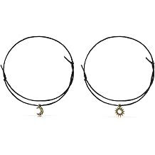 Made by Nami Anklet Set for Women and Girls with Heart and Star Pendant Adjustable Gifts for Women