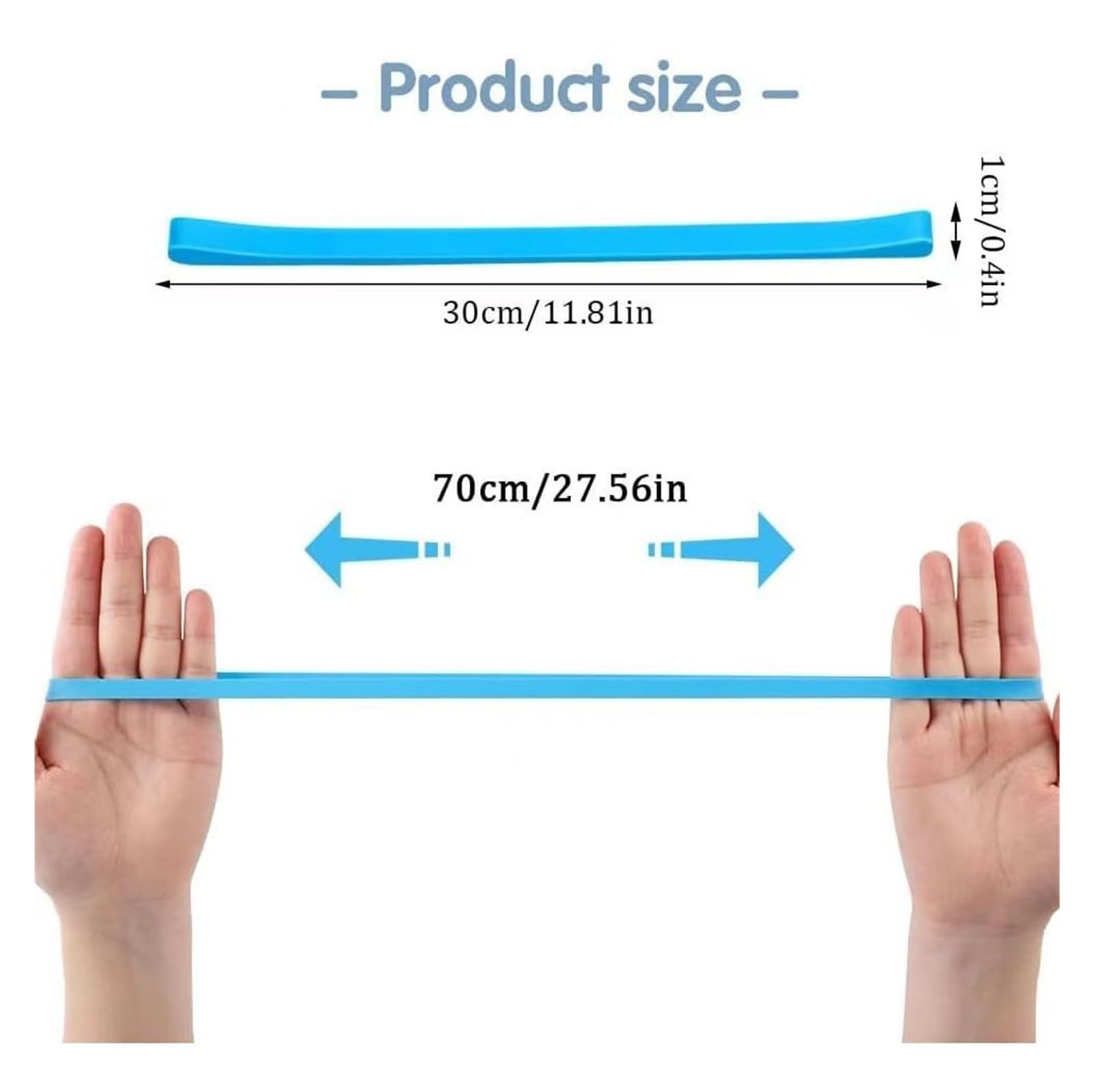 Banda elastica spessa, nastro elastico 12 pezzi di cinghia for asciugamano da spiaggia in silicone, clip for asciugamano ad alta elasticità(Blue)