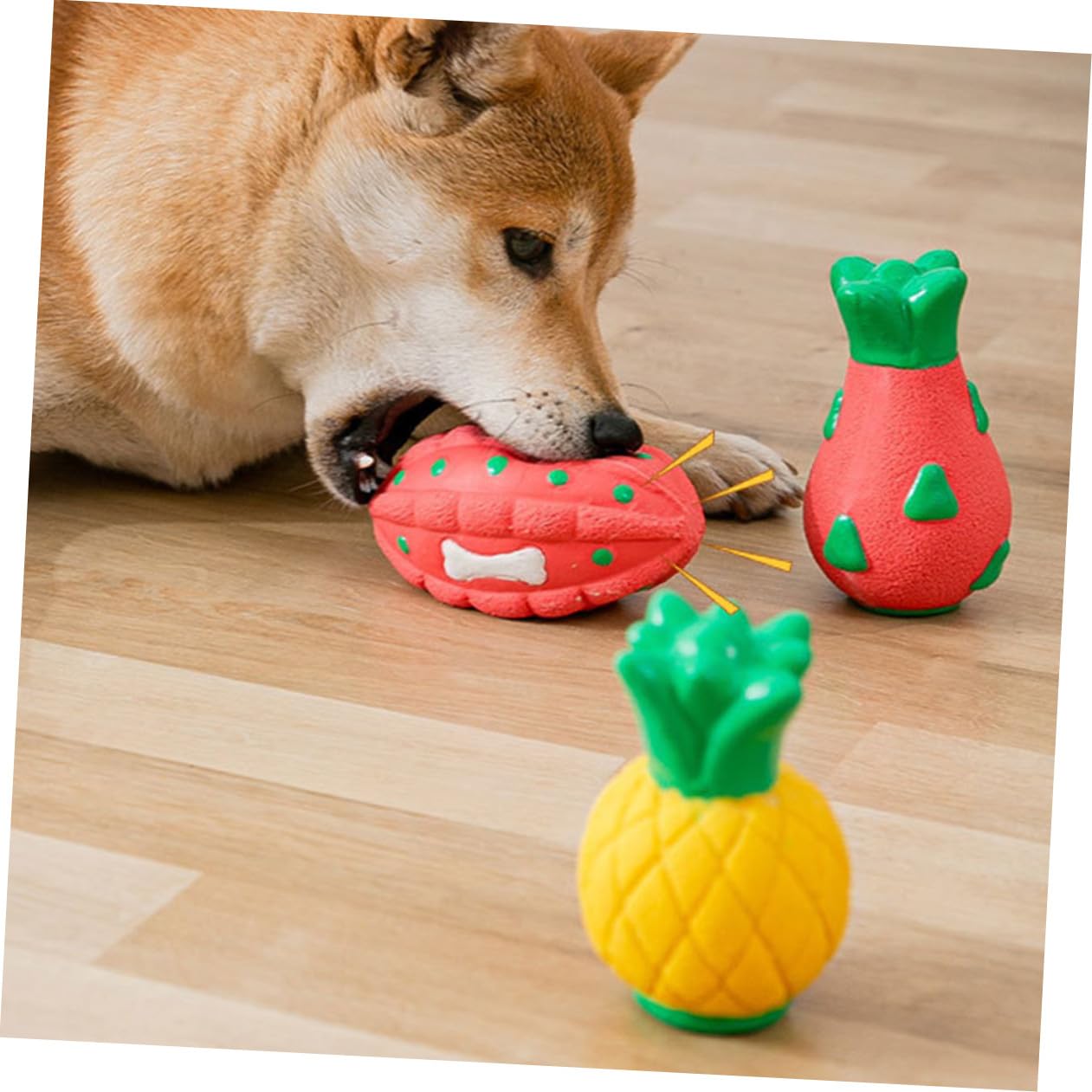 Supvox 5stücke Interessantes Tragbares Hundespielzeug Aus TPR Strapazierfähiges Kauspielzeug Für Kleine Und Mittelgroße Hunde Fördert Zahngesundheit Und Spielspaß