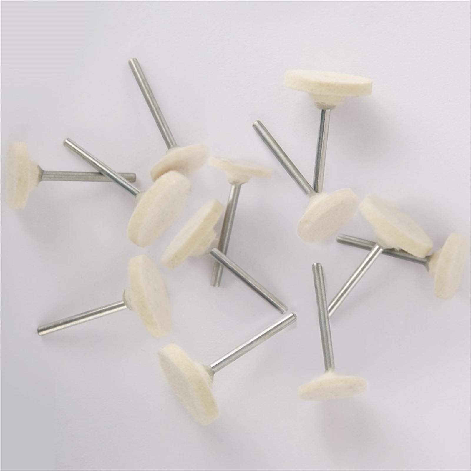 Narzędzia Do Tarcz Polerskich, Tarcze Listkowe 10 Szt. Wełniane Filcowe Tarcze Polerskie Do Polerowania Głowica Szlifierska Filcowa Tarcza Polerska/4Mm/Bullet-Type