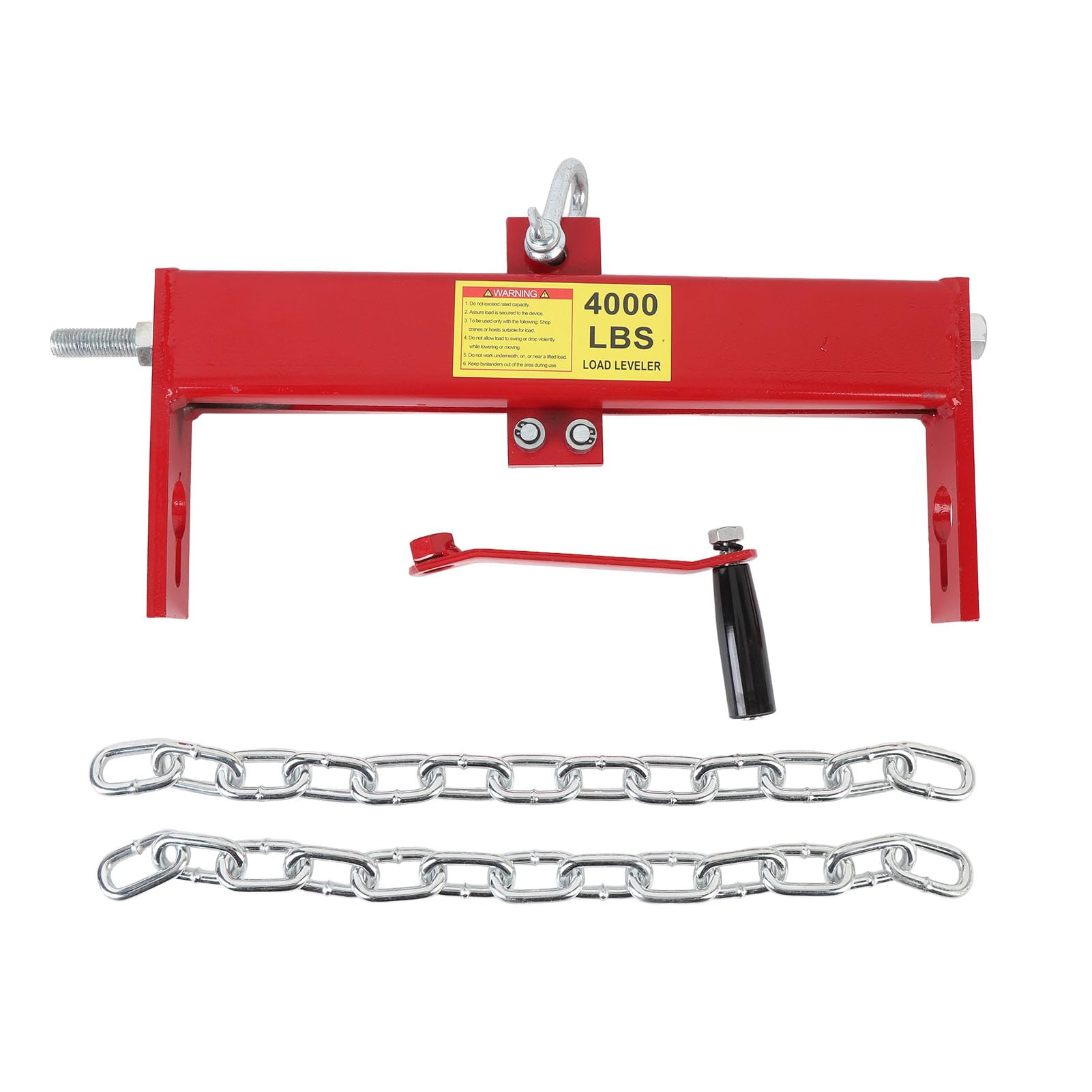 Azule del Motor, Accesorio de la Grúa de Tiendas, Nivelador de Carga de Motor de Hierro Ajustable de 4000 Lbs Rojo para la Caja de Cambios