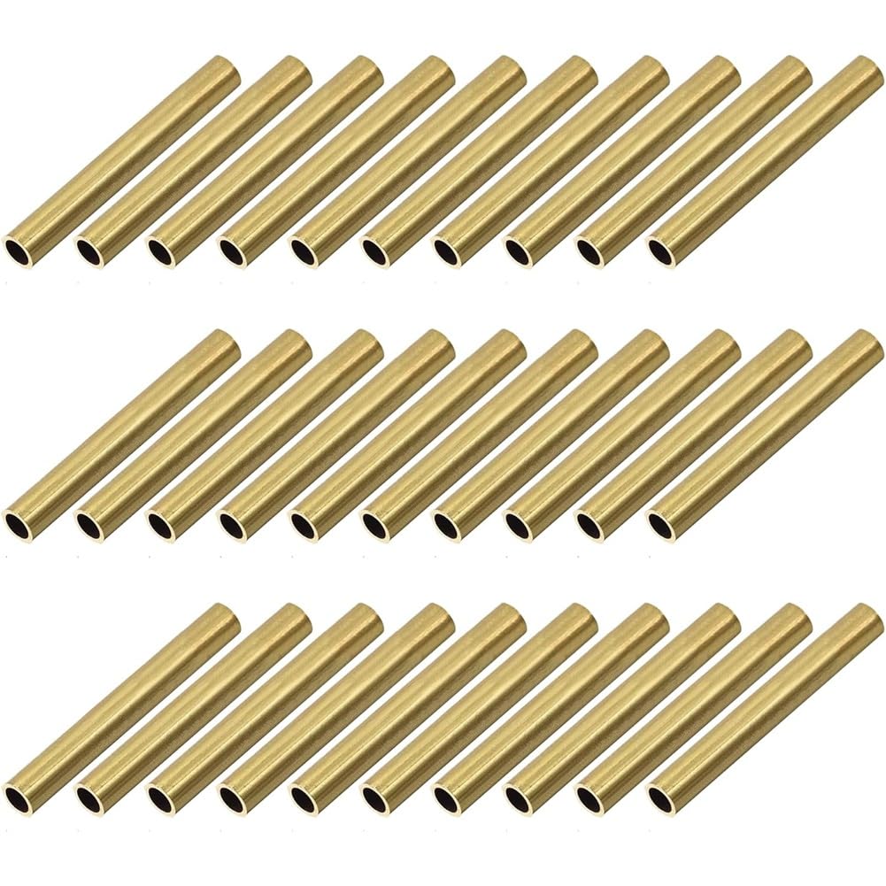 Eieenotee Replacement Pen Tubes 7mm 30 Pieces 2-1/32 Inch Long Slim Twist Pen Tube Accessories Supplies