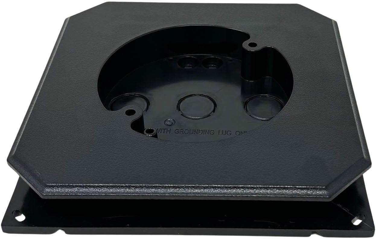 iMBAPrice IMBA-8141F-BK5 Black Non- Metallic Siding Mounting Block with Built-in Electrical Box for All Siding Types, 5-Pack