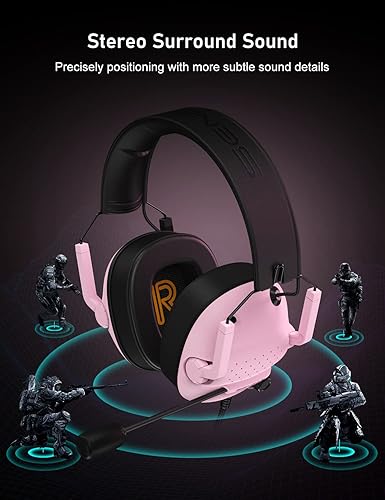 Miniatura 9 de SENZER SG500 Surround Sound Pro - Auriculares para juegos con micrófono con cancelación de ruido almohadillas extraíbles de espuma viscoelástica