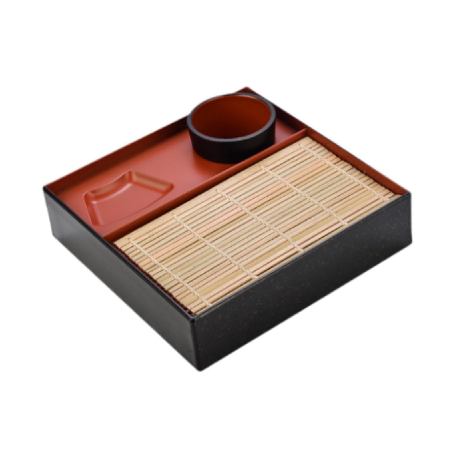 LiRRvb Modern Japanese Rectangular Noodles Plate with Raised Edges Multipurpose Dishware Practical for Snacks Appetizers Sushi Sushi Presentation Platters