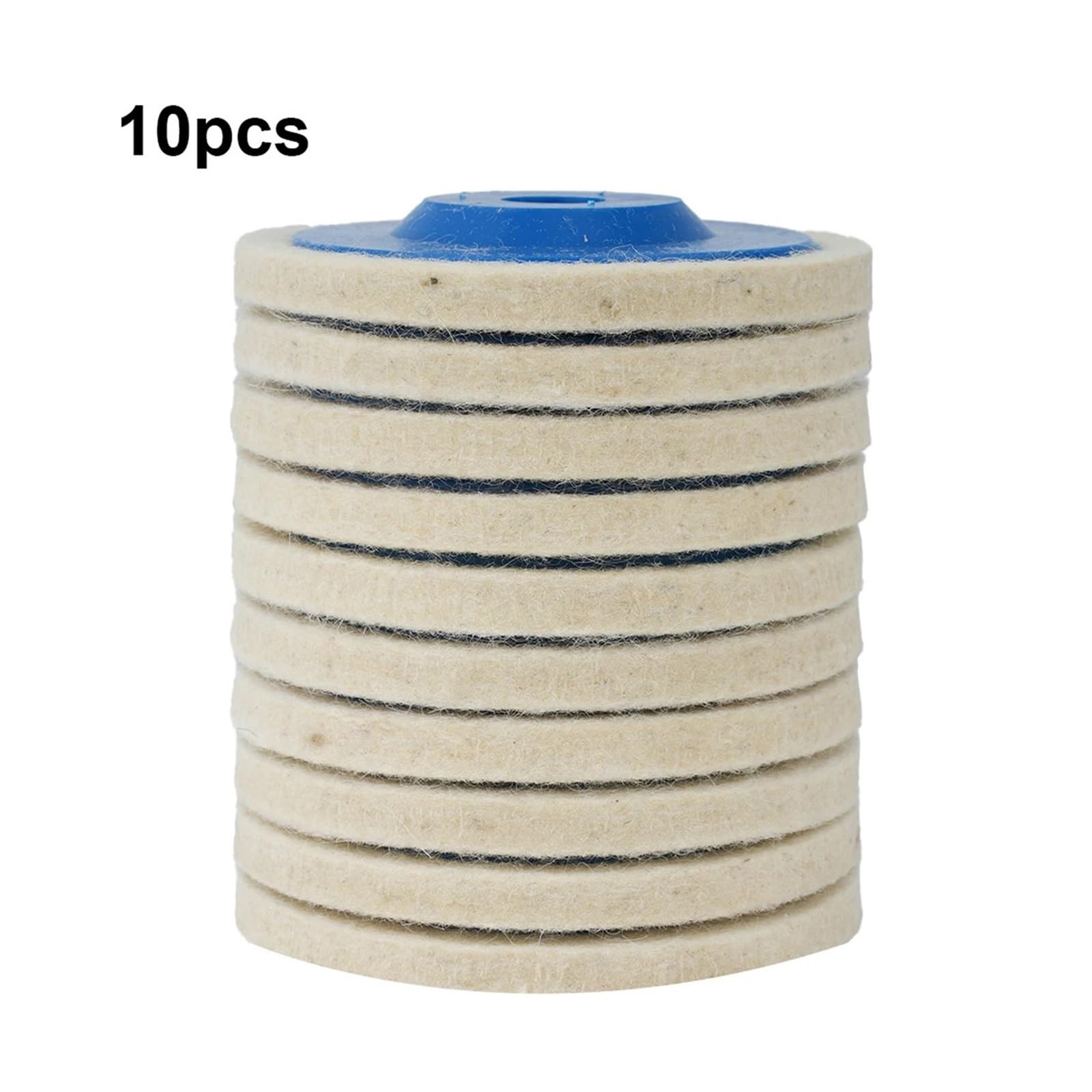 Mola lucidante per smerigliatrice da banco, 10 pezzi da 4 pollici di lana for lucidatura, tamponi for, mola angolare, disco in feltro for metalli, marmo e vetro