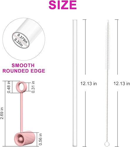 Miniatura 2 de Alwenid - 6 popotes de repuesto para Stanley 40, 30, 20, 14 onzas, puntas de silicona reutilizables con popotes transparentes, accesorios para