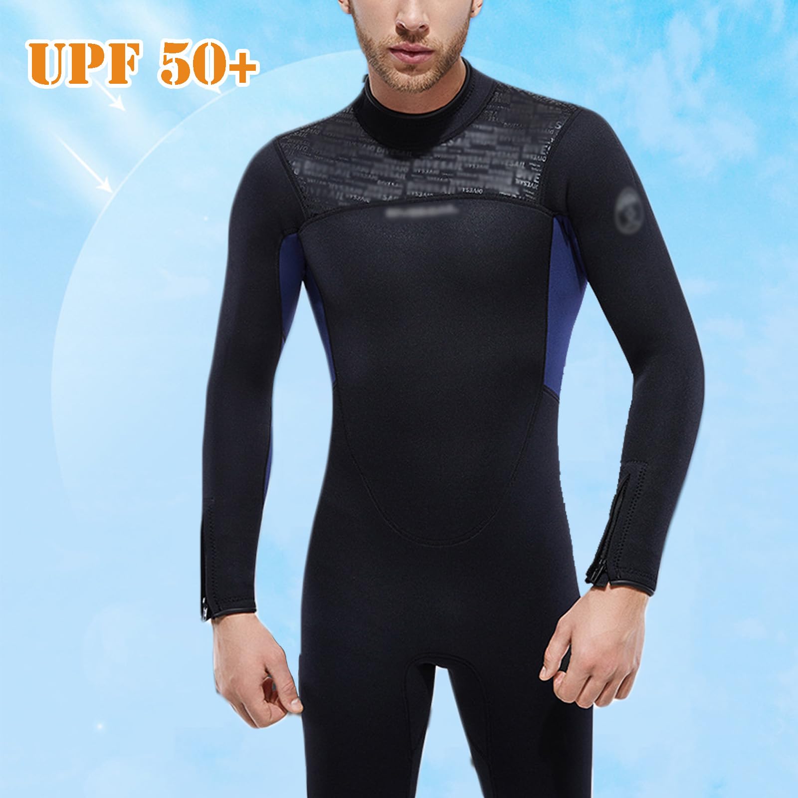 TOVCHEI Full Body Wetsuit Mens Womens 3MM Neoprene Keep Warm Diving Suit Long Sleeve in Cold Water for Snorkeling Surfing,Women Black,XS