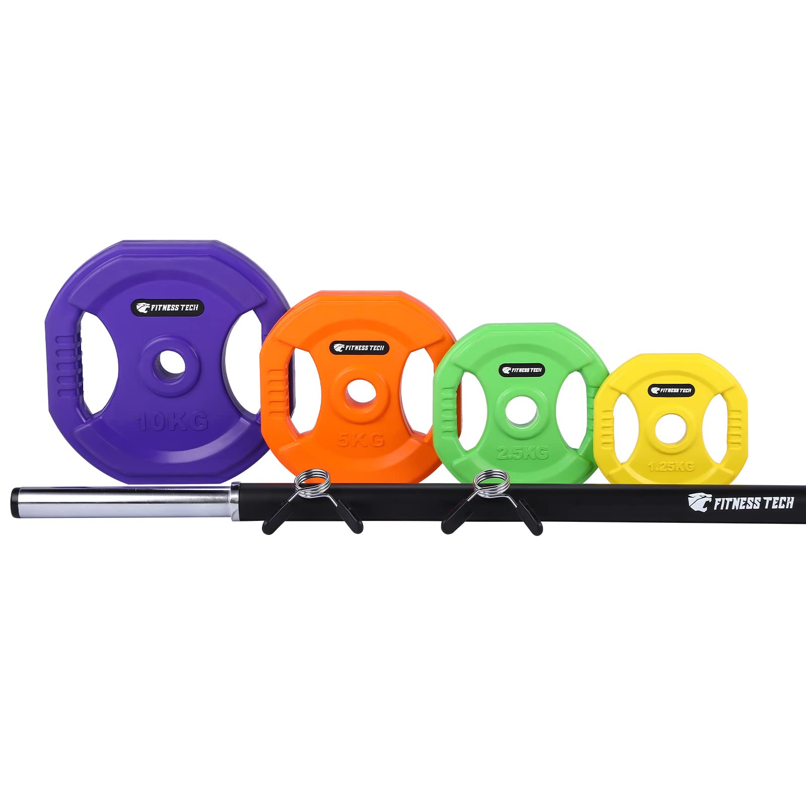 Set Completo de Pesas y Barra - Body Pump - Entrenamiento Funcional - Definición, Musculación y Entrenamiento (40KG)