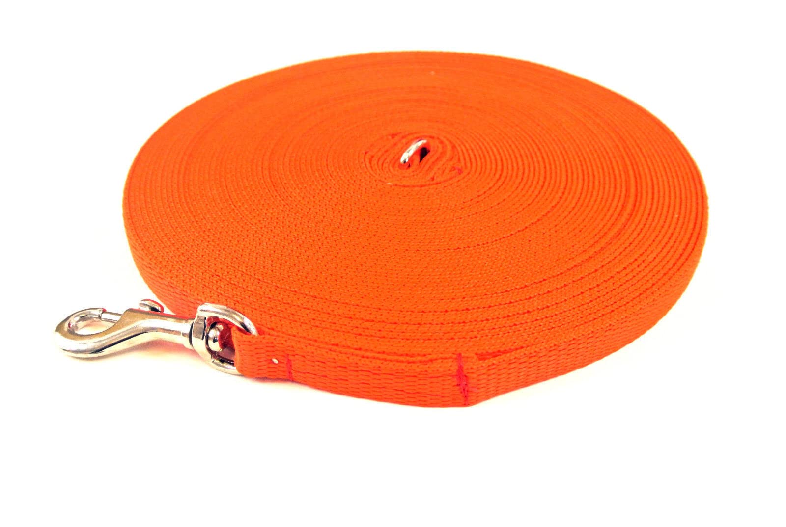 Dog Training Lead Small Dog Puppy Leash 100ft 30m Tracking Recall Obedience Strong 13mm Webbing (Orange) โ image 1