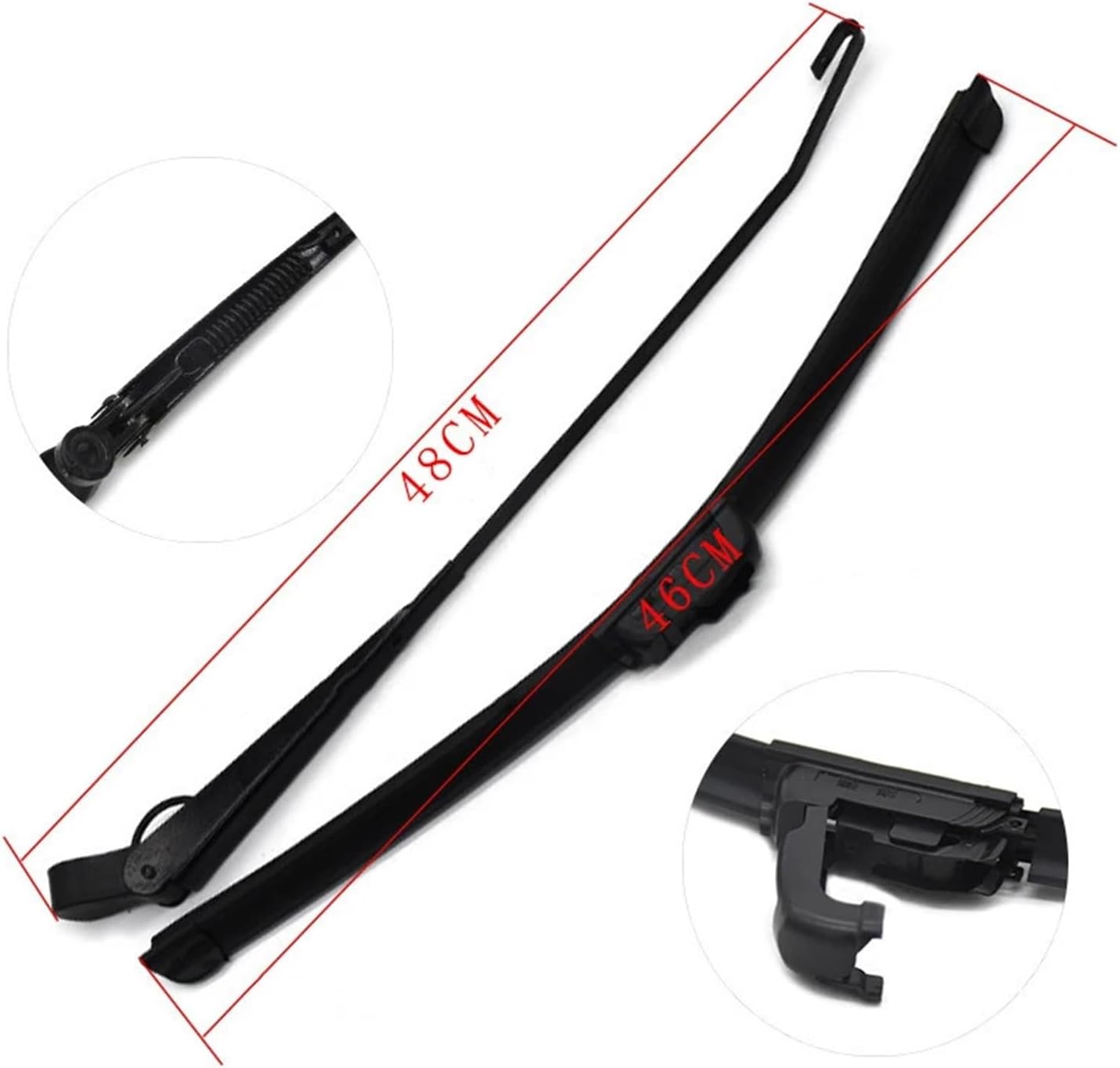 Black Wiper Motor Electric Windshield Wiper 12V Windscreen Wiper For Fishing-Boat Caravan Compatible For Electric Bikes And Tricycles