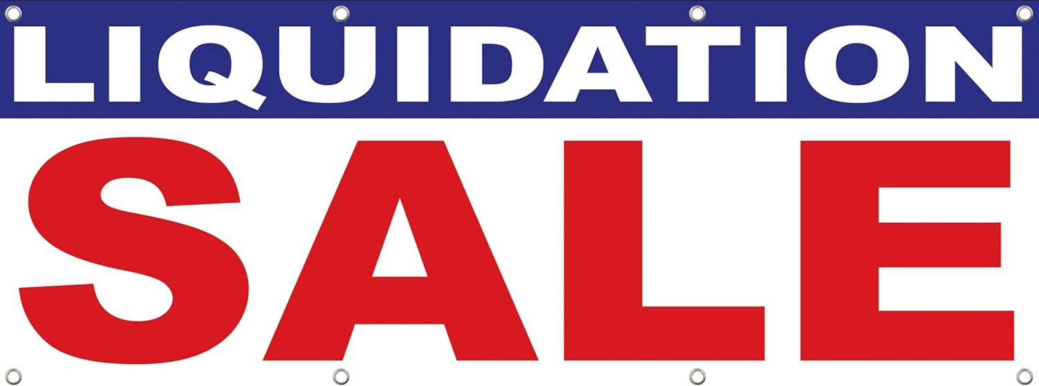 Liquidation Sale 96 x 36 Signs Banners Retail Store Banner Sign