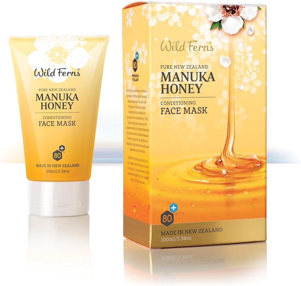 Wild Ferns Manuka Honey Conditioning Face Mask, 99% Natural, 100ml