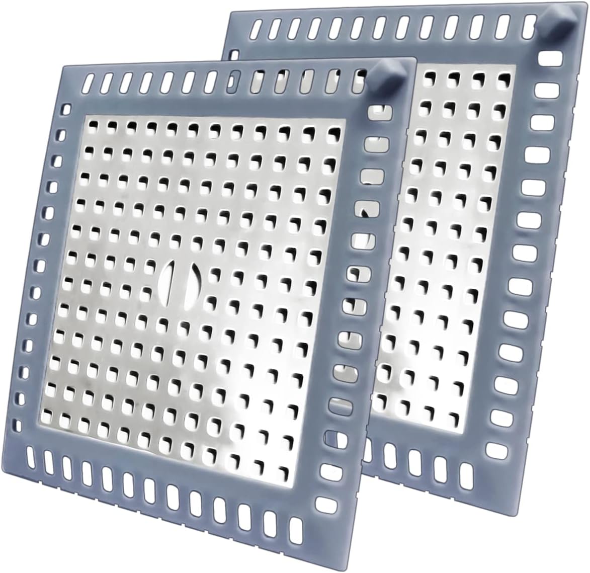 YIMSGO Drain Hair Catcher 2 Packs, Shower/Bathtub Drain Cover, Silicone