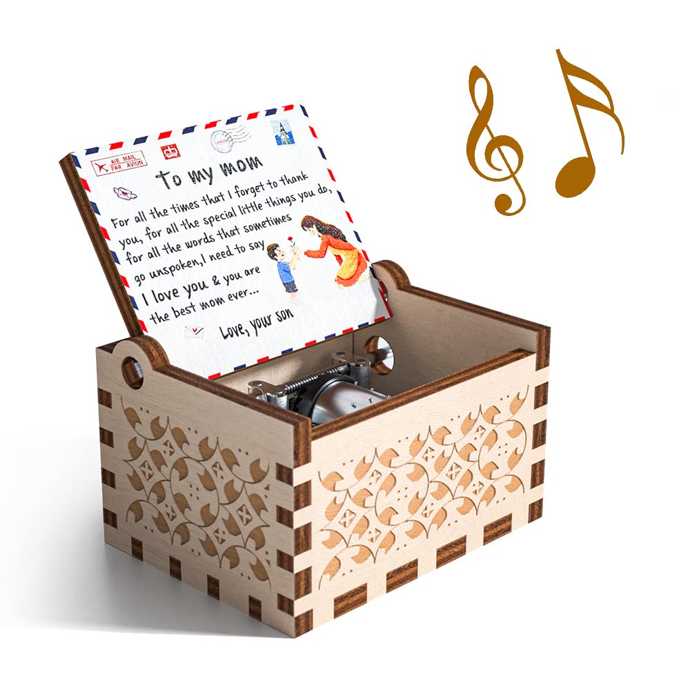 Ucuber Music Box for Mom from Son, Mini Cute Box Printed Pattern Best Gift for Mothers Day You are My Sunshine … (pattern-son1mom) (B09P8SNKC5) Amazon Price History, Amazon Price Tracker