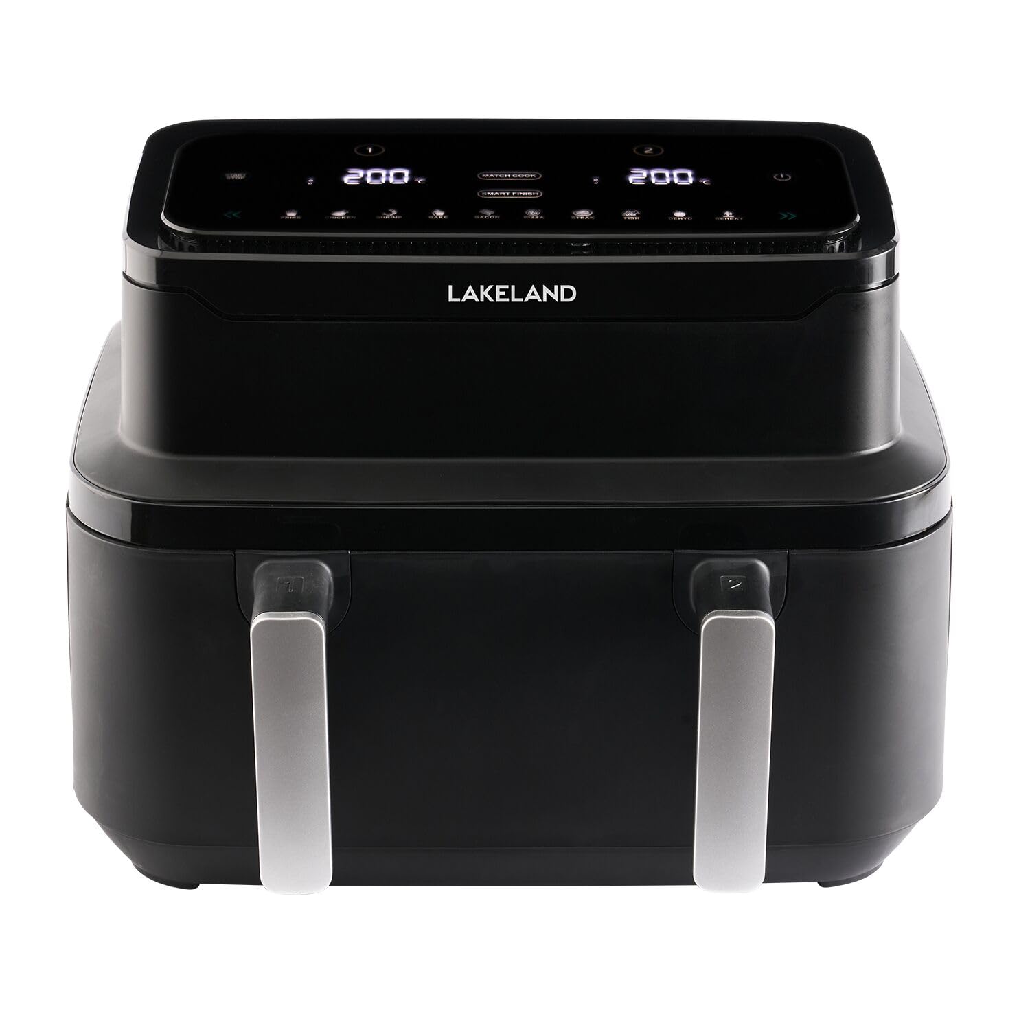 Lakeland Large Adjustable Drawer Air Fryer 9L – Dividing Wall For Ultimate Versatility 8 Settings