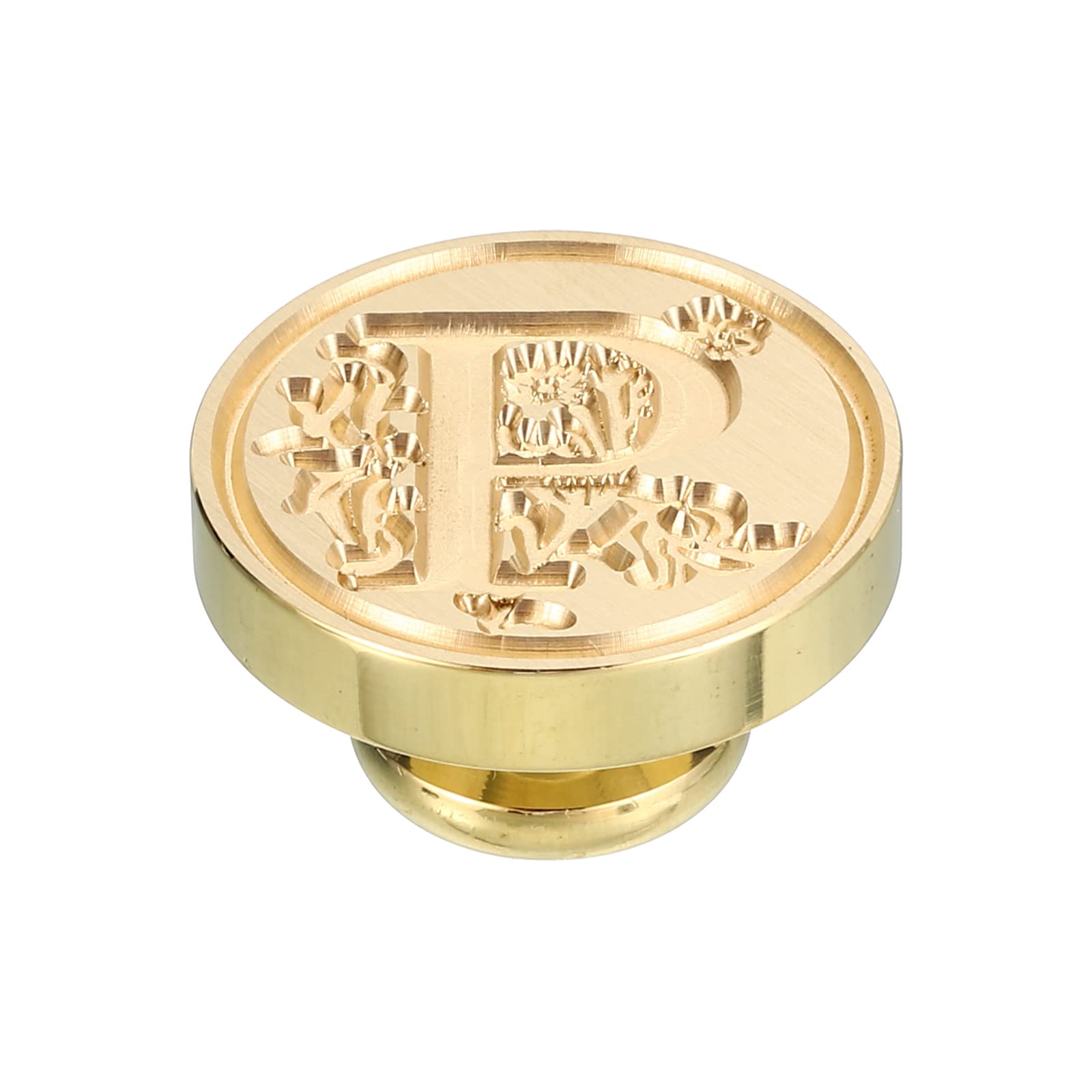 PATIKIL Alphabet P Wax Seal Stamp, Initial Letter Sealing Wax Stamp Classic Retro Brass Head for Envelope Invitation Cards - Image 3