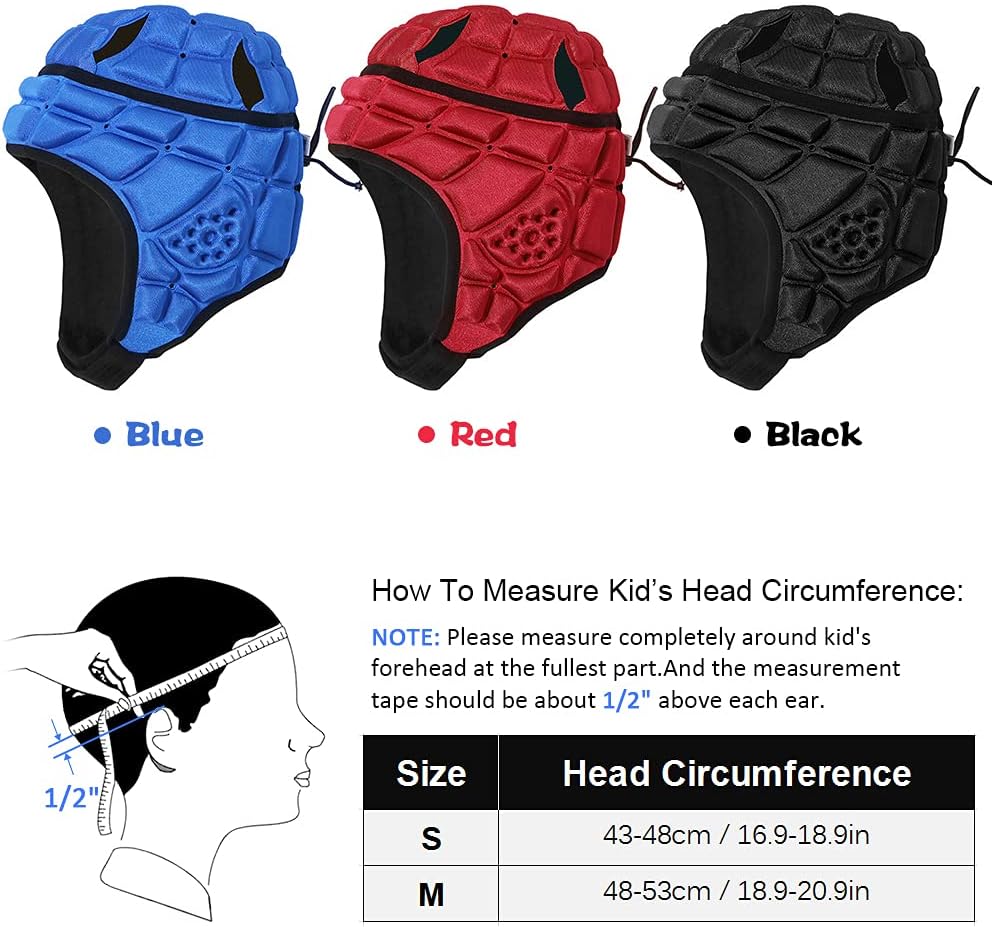 Aomiun Soft Padded Headgear Soft Shell Helmet Chlidren Head Protector for Soccer Football Baseball Skating : Sports & Outdoors
