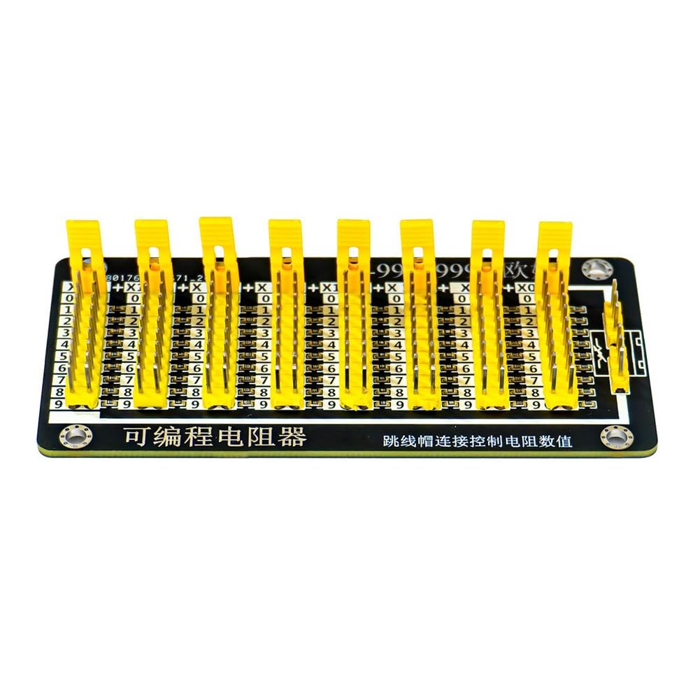 Muqeu 0.1R - 9999999.9R Programmable Resistor Adjustable Resistor Slide Resistor Board Step Accuracy 1% 0.1W Module