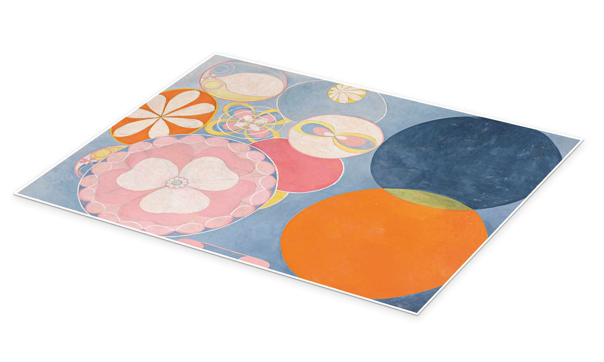 Posterlounge I dieci più grandi, n. 2, infanzia Poster | 100 x 130 cm di Hilma af Klint Blu Quadri Decorazione per pareti