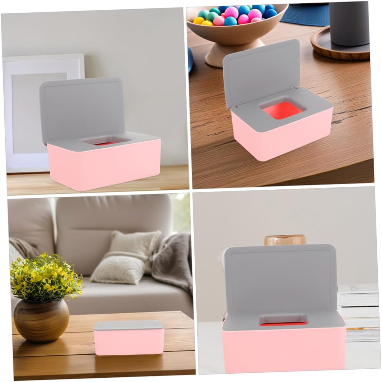 Alipis 2pcs Portable Wet Tissue Case Stylish Design Sealed Wipe Holder for Travel and Home Use High Capacity Wipes Box for Boy Girl Diapers and Wet Napkins