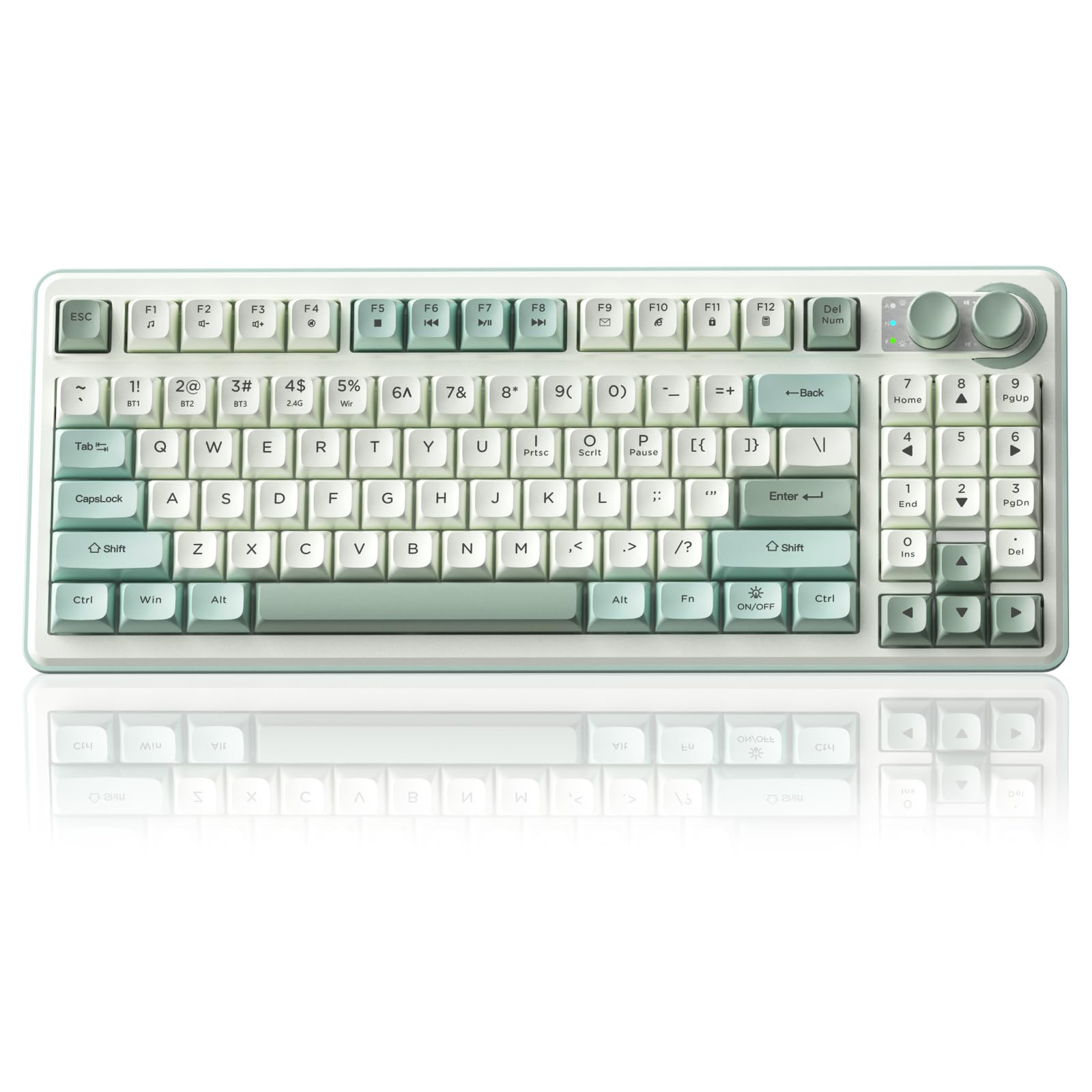 CORBOBO 60 Percent Keyboard,RGB Backlit Gaming Keyboard USB-C Wired,Portable 68 Keys Compact Mini Keyboards for Business Trips,Office,PC Games (SK968,Grey&Orange) - B0FZKNBT6S