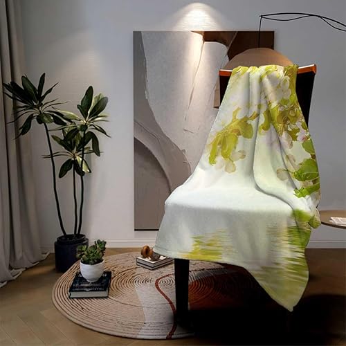 Miniatura 3 de Throw Blankets for Living Room Green Floral Creative Mantas Personalizadas Decorative 30inch X 40inch