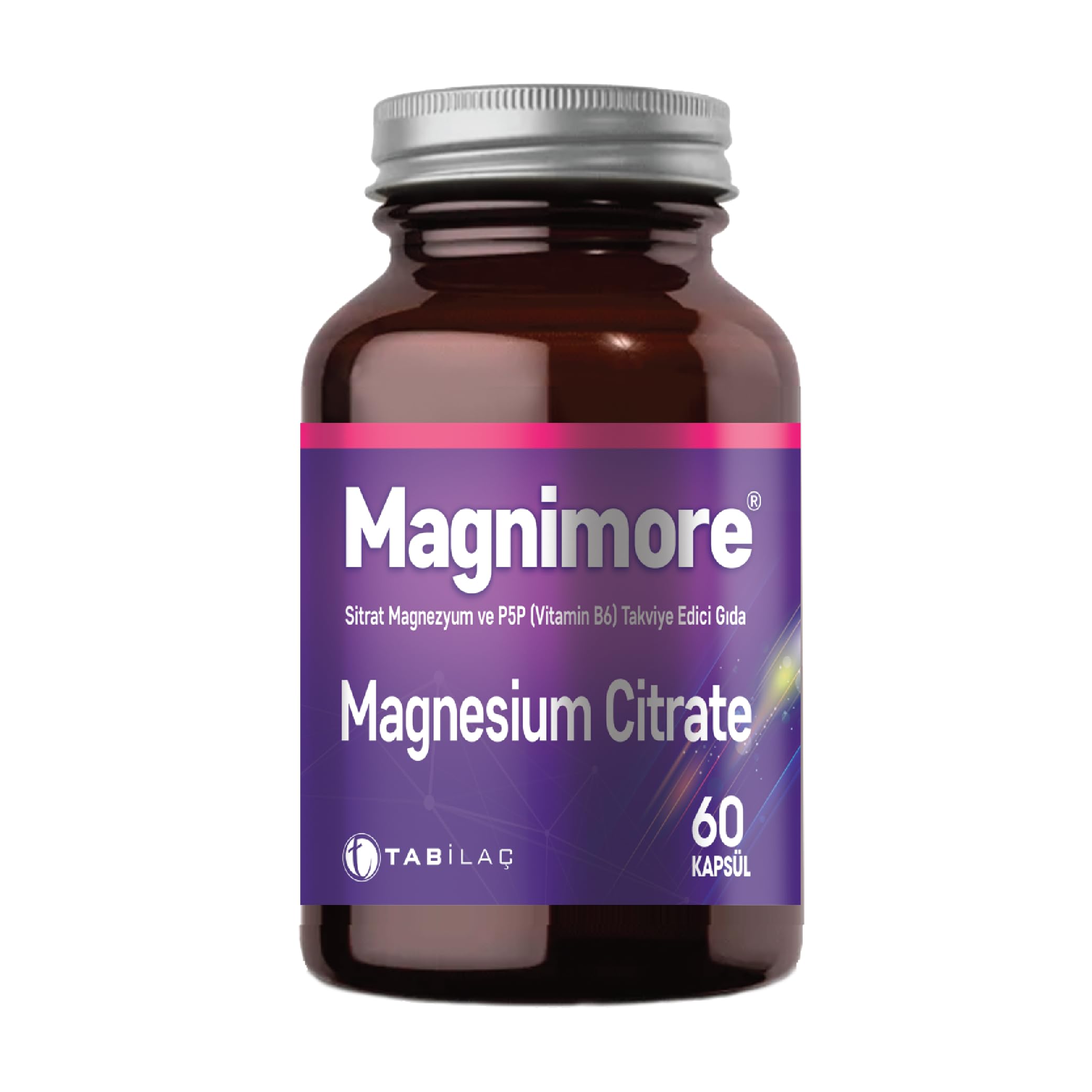 Magnimore Magnezyum Sitrat & P5P 60 Bitkisel Kapsül