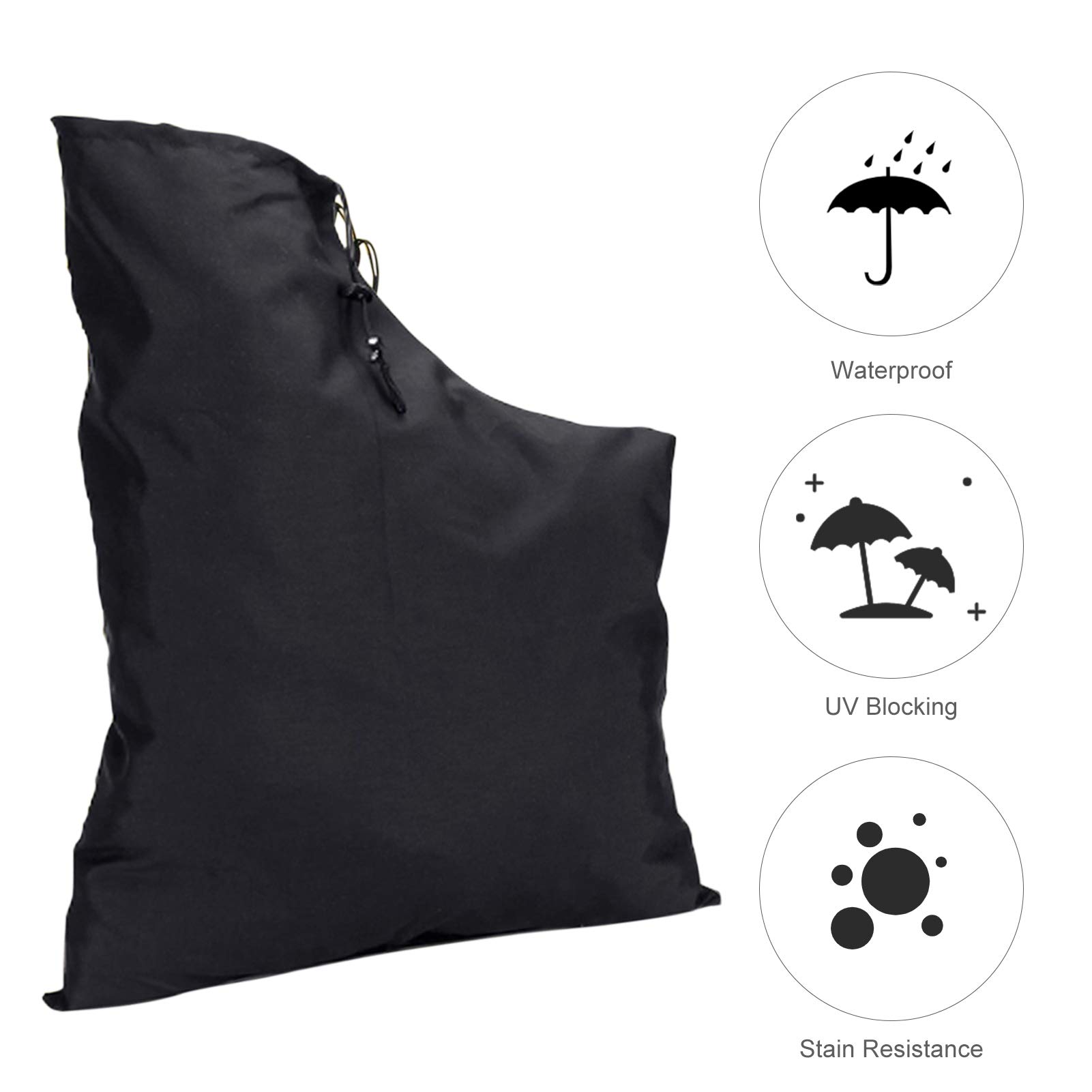 Bolsa de almacenamiento Bolsa de soplador de hojas con cordón de cremallera Bolsa de repuesto de soplador de hojas Bolsa de aspiradora de soplador de hojas de 16 x 24 pulgadas Bolsa de recolecci