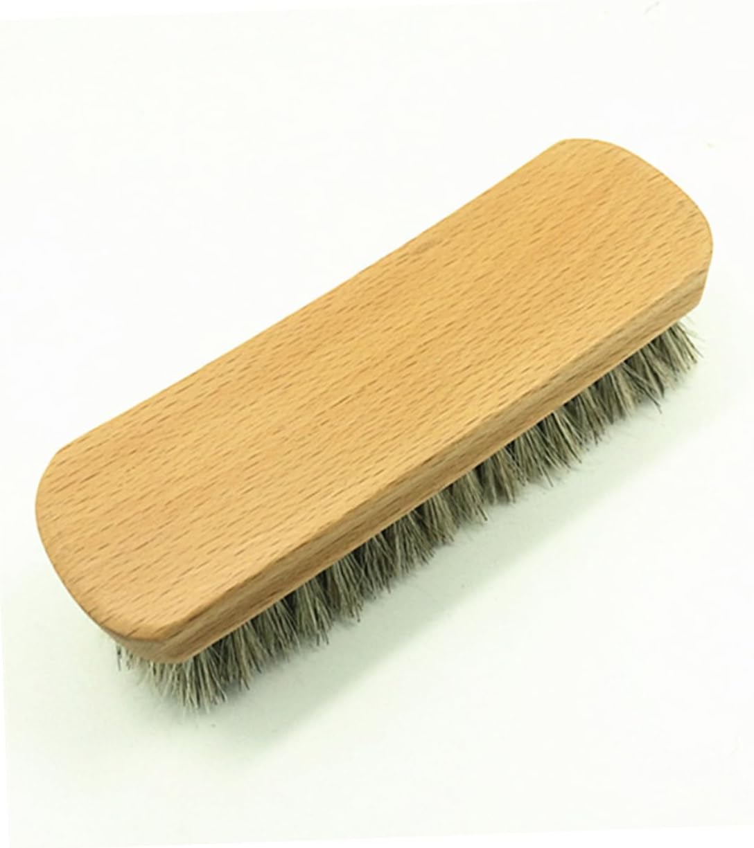GALPADA 2pcs Horsehair Shoe Brushes Wooden Handle Polishing and Leather Care Brushes for Colors Bristle Cleaning Tools for Shoes Boots and Leather Accessories