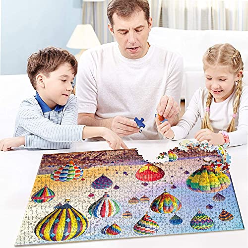 ANDSTON Puzzle 1000 Teile, Erwachsenenpuzzle,Puzzle für Erwachsene 1000 Stück | Bunter Heißluftballon | 1000 Teile… – Bild 7