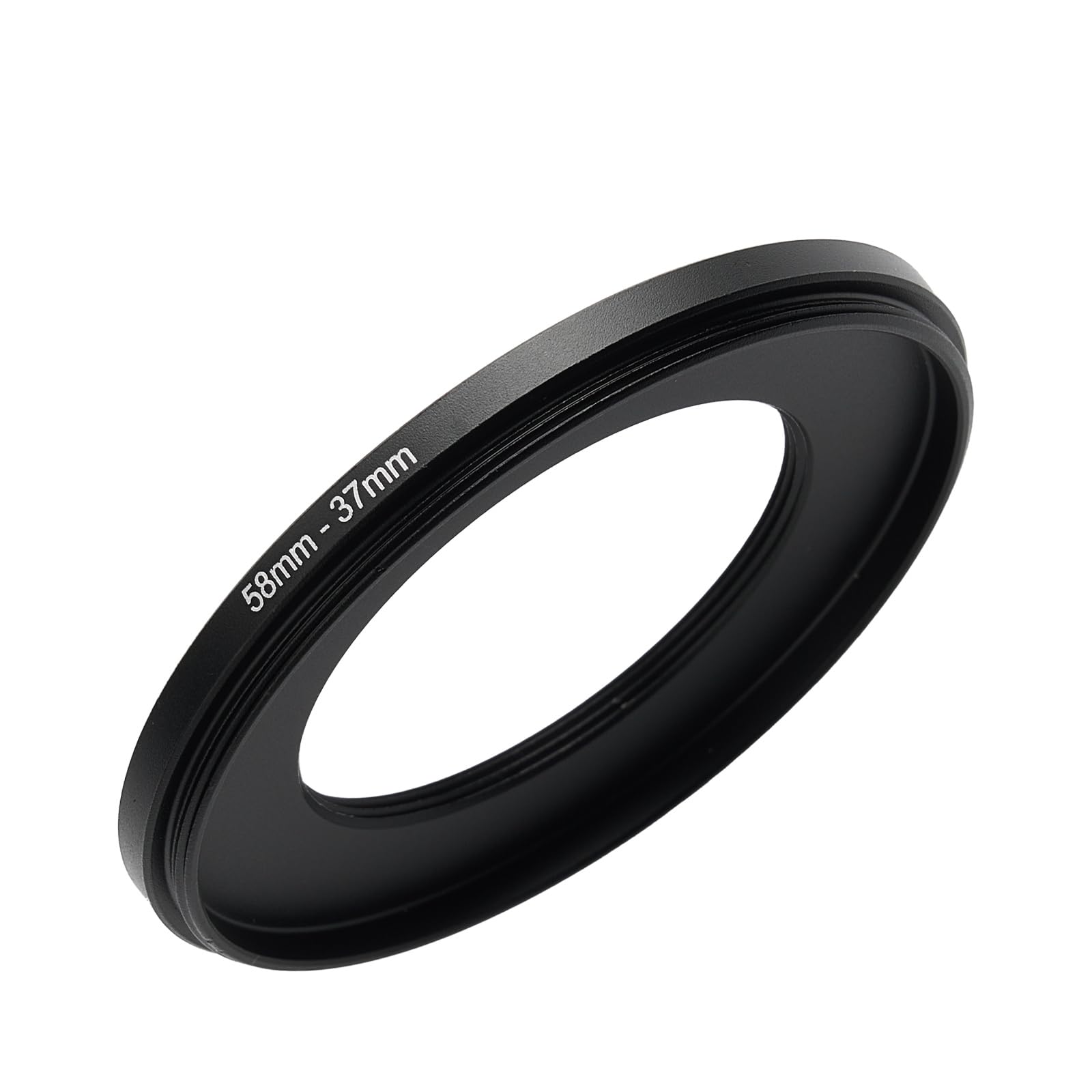 58mm to 37mm Step-up Adapter Rings Filter Adapter Black Metal Step Down Filter Ring Adapter Compatible with All Brand UV CPL ND Camera Lens Filter Stepping Rings (58mm-37mm)