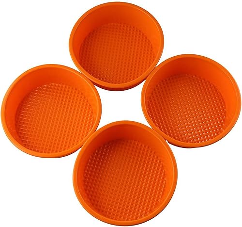 14 moldes de silicona de disco pequeño de 5 pulgadas, moldes de decoración para hornear de seguridad para lavavajillas, molde redondo de 5 pulgadas,