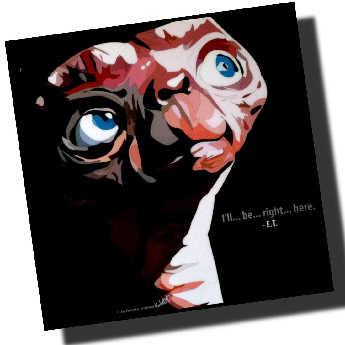 To ET overseas graphic arts panel wooden poster Interior