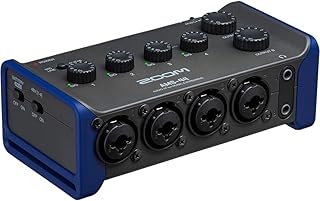 Zoom AMS-44 USB Audio Interface, 4 Inputs, 4 Outputs, Loopback, Direct Monitoring, Bus-Powered, for Recording and Streaming on PC, Mac, iOS, and Android