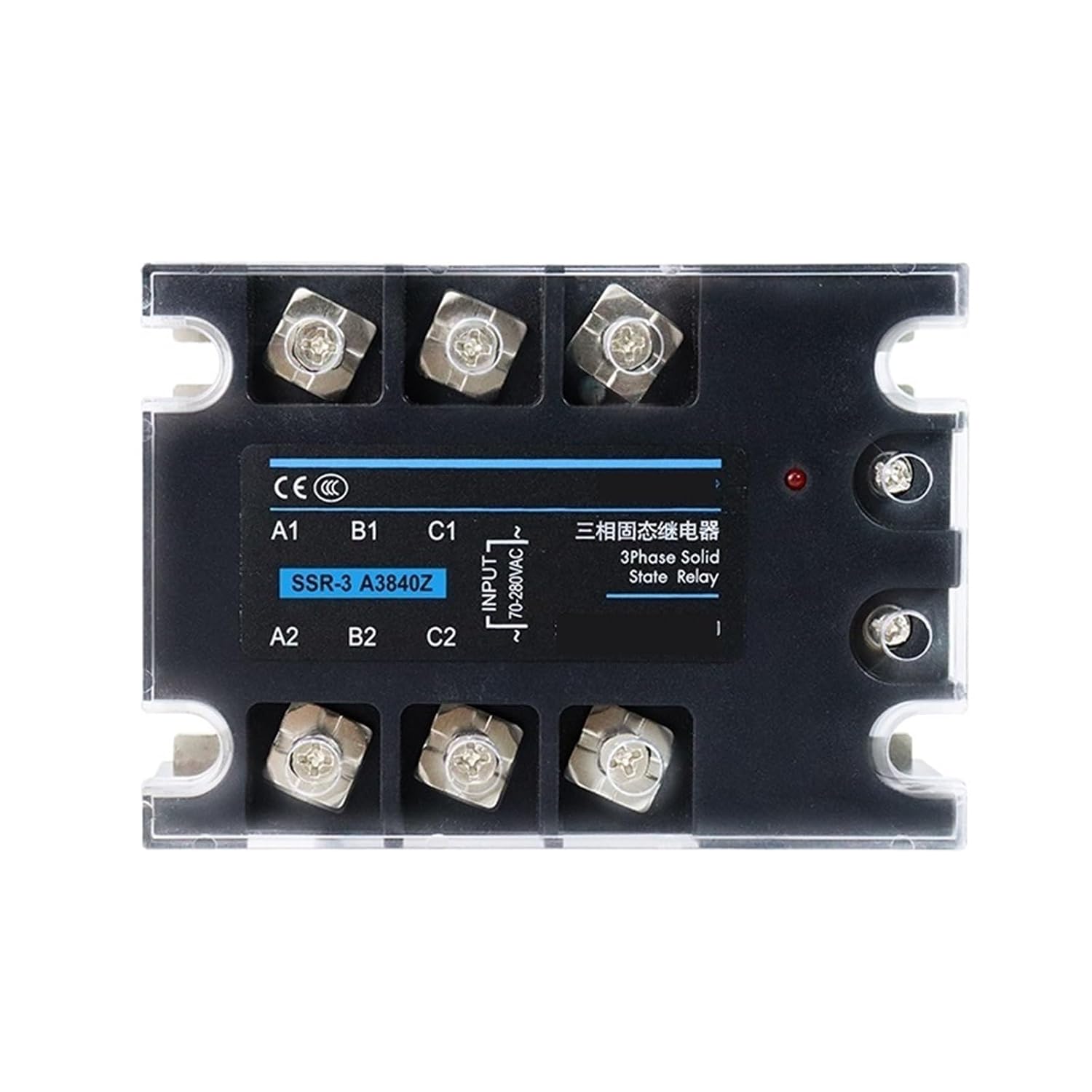 3 Phase Solid State Relay 10A 25A 40A 60A 80A 100A 120A 150A SSR Module 3-32V Input 24-380V AC Output(DA,100A)