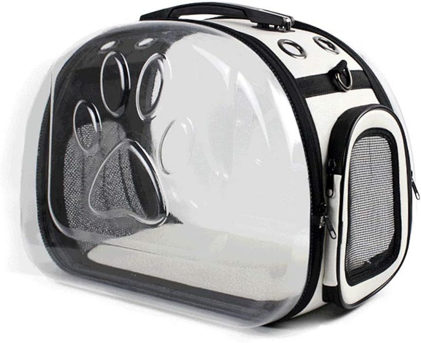 YYDS Pet Carry Bag Transparent Pet Backpack Portable Cat Bag Out Portable Shoulder Bag Teddy Breathable Backpack Large Out of Dog Bag Pet Supplies (Color : Pink)