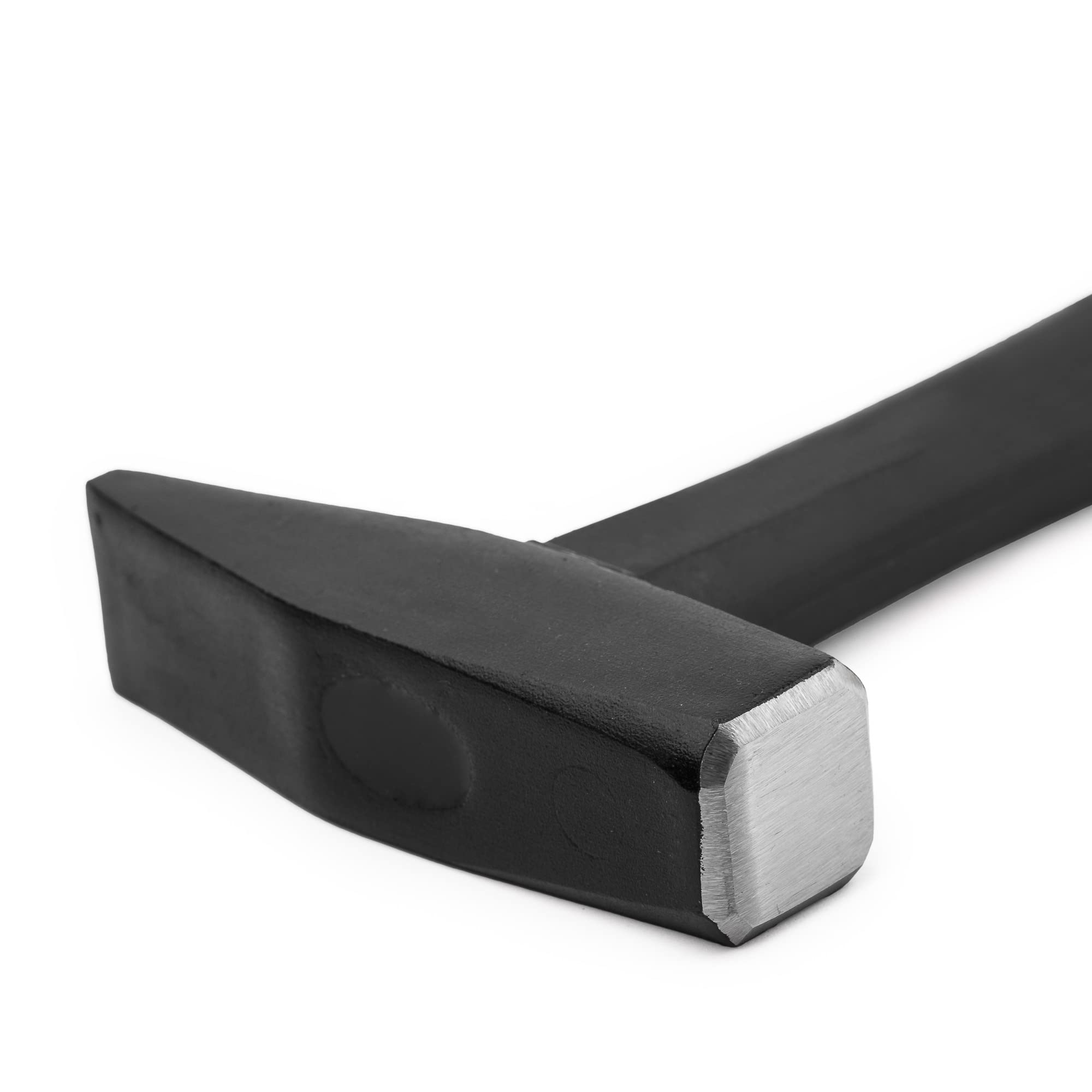 Mivos Martello da Fabbro 500 g - Tipo Tedesco - Martello da Banco con Testa Forgiata in Acciaio e Manico in Fibra di Vetro - Martello da Meccanico con Manico Ergonomico Antiscivolo