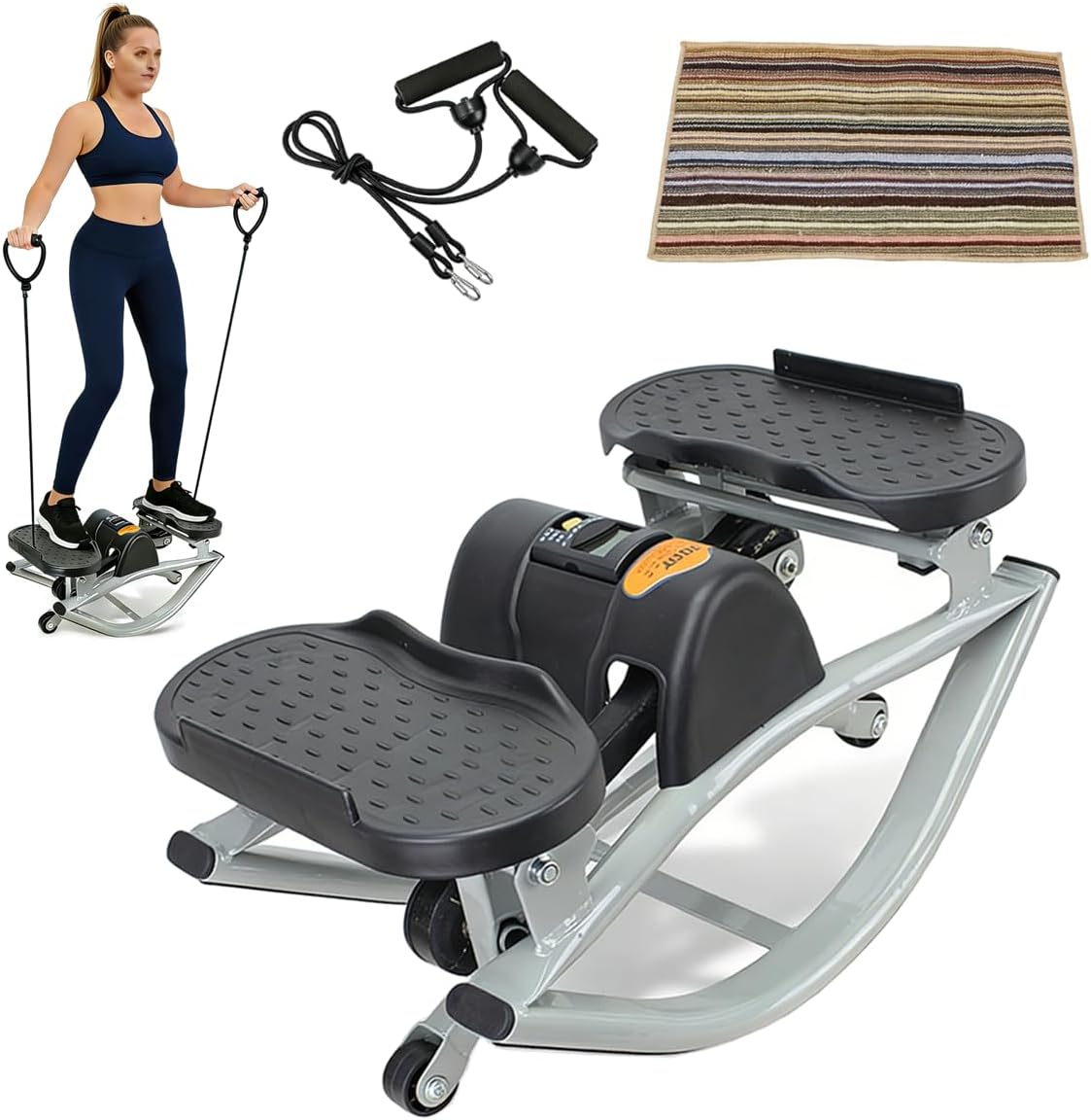 Rock Stepper,Rock Stepper Side to Side Home Workout Machine,The Rock Stepper Specialized Training for Legs, Glutes and Abs,Rock Stepper Side to Side for Home Gym