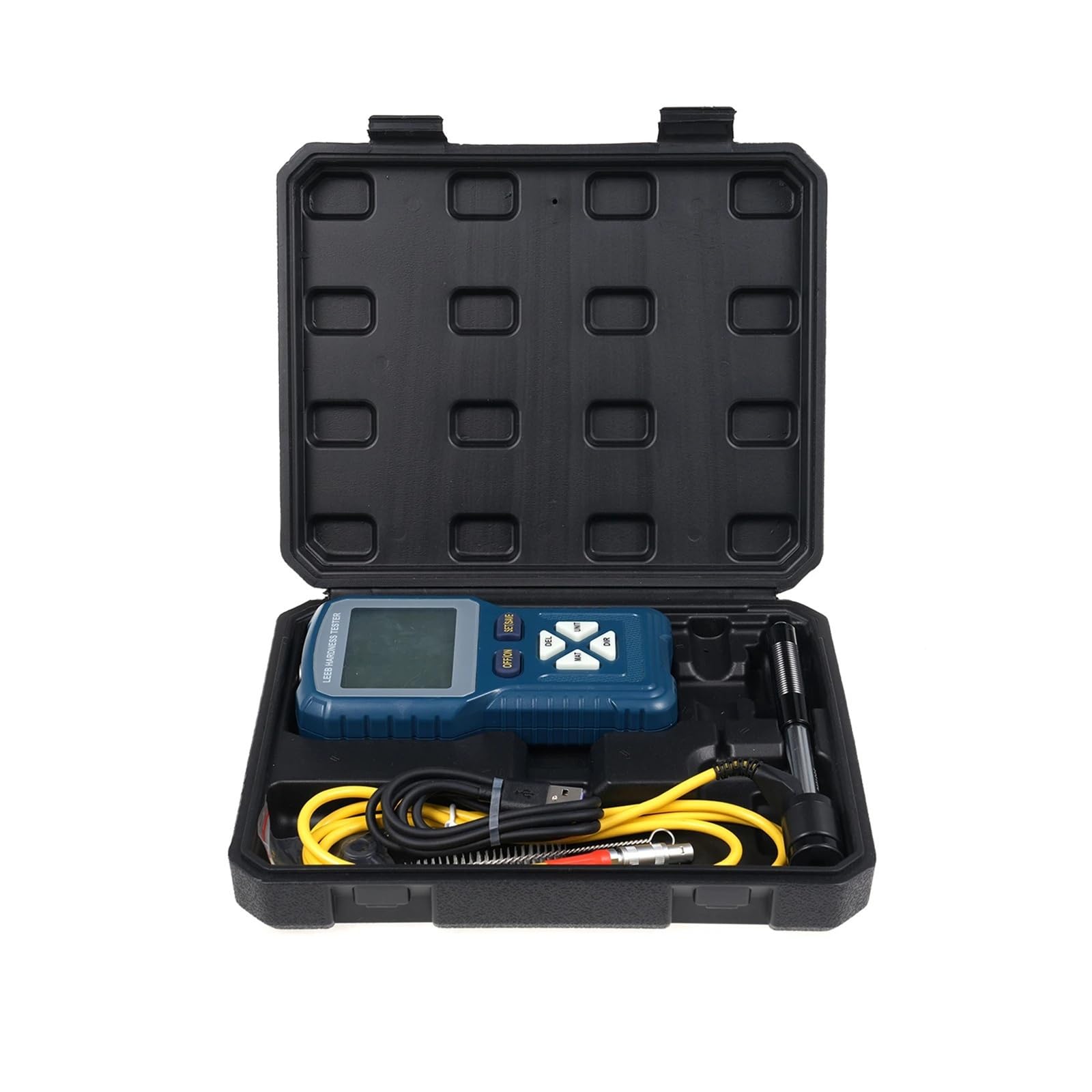 Hardness Tester, Portable Rebound Leeb Hardness Tester Meter Digital Durometer with D Type Impact Device Leeb Hardness Tester for Metal Steel