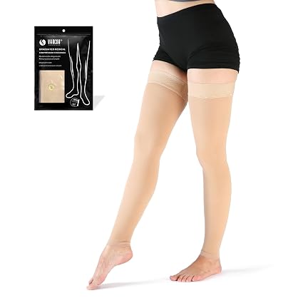 VARCOH VARCOH - Bas de Contention Cuisses 20-30 mmHg à Bout Ouvert