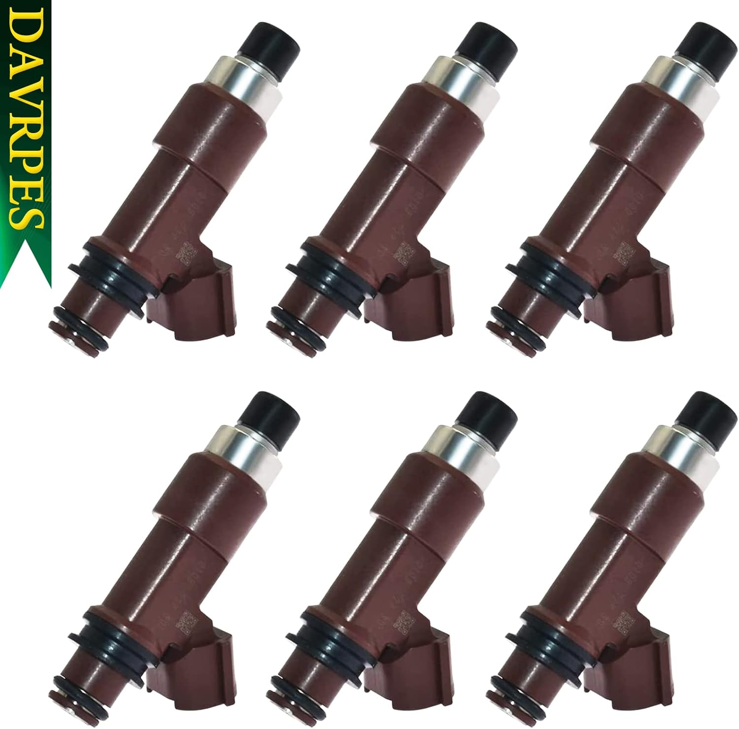 6PCS 16611-AA700 Fuel Injector Fuel Spray Nozzle 12 Holes Disc Engine For Subaru Outback 2005-2009 B9 2006-2007 Tribeca Legacy 3.0L H6 2008-2009 Replace#16611AA700｜16611 AA700｜2970010｜FJ859